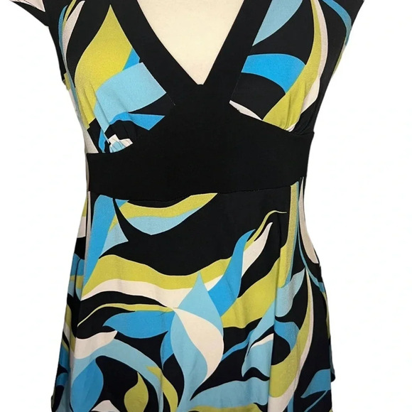 Y2K Blouse Abstract & Colorful Iz Byer L - Picture 2 of 5